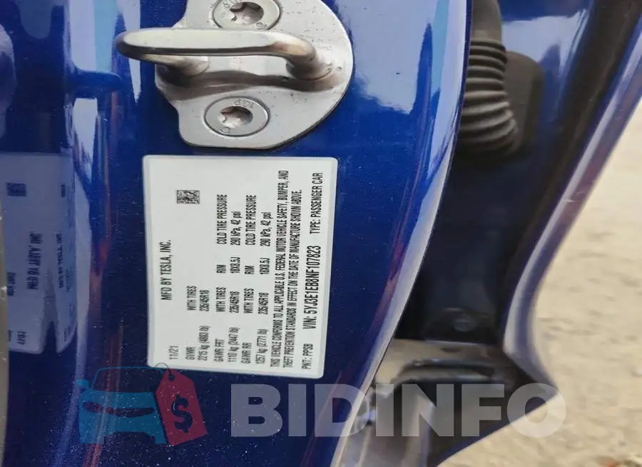 5YJ3E1EB8NF107823 Photo# 12