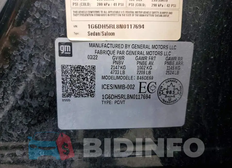 1G6DH5RL8N0117694 Photo# 12