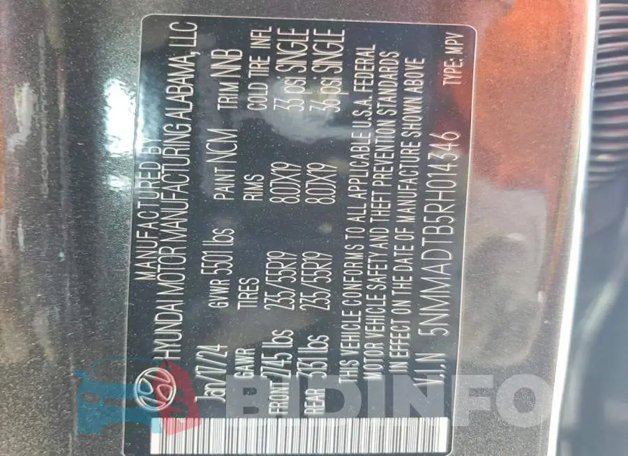 5NMMADTB5RH014346 Photo# 14