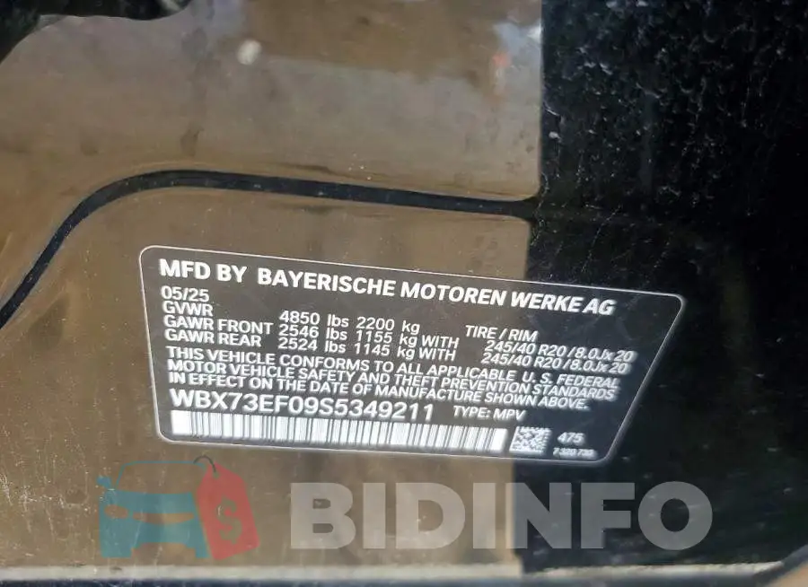 WBX73EF09S5349211 Photo# 12