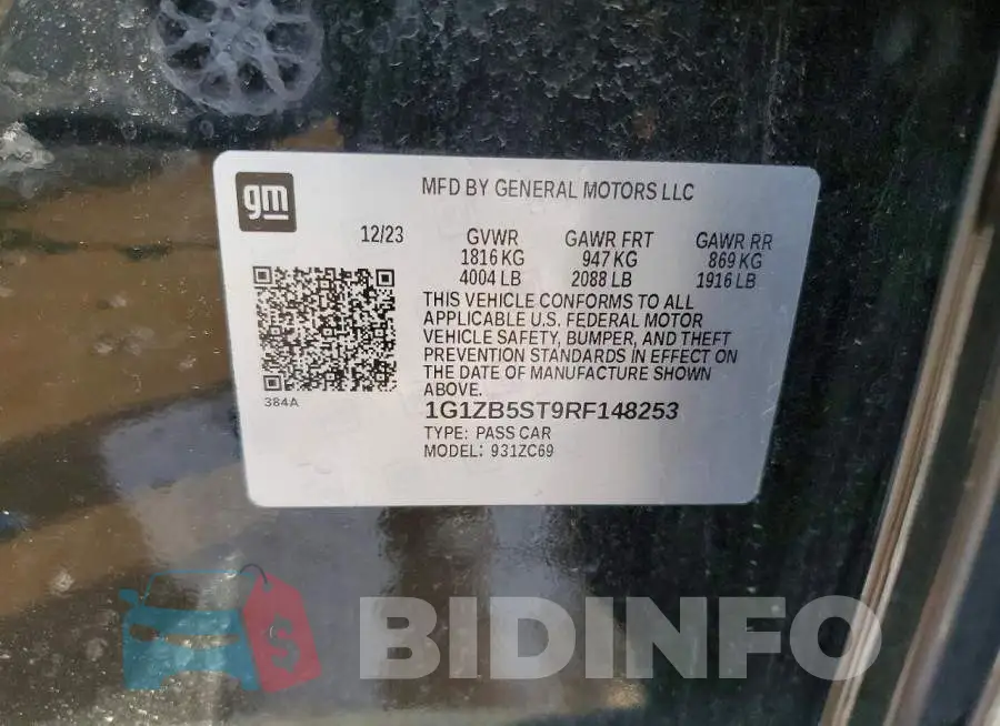 1G1ZB5ST9RF148253 Photo# 12