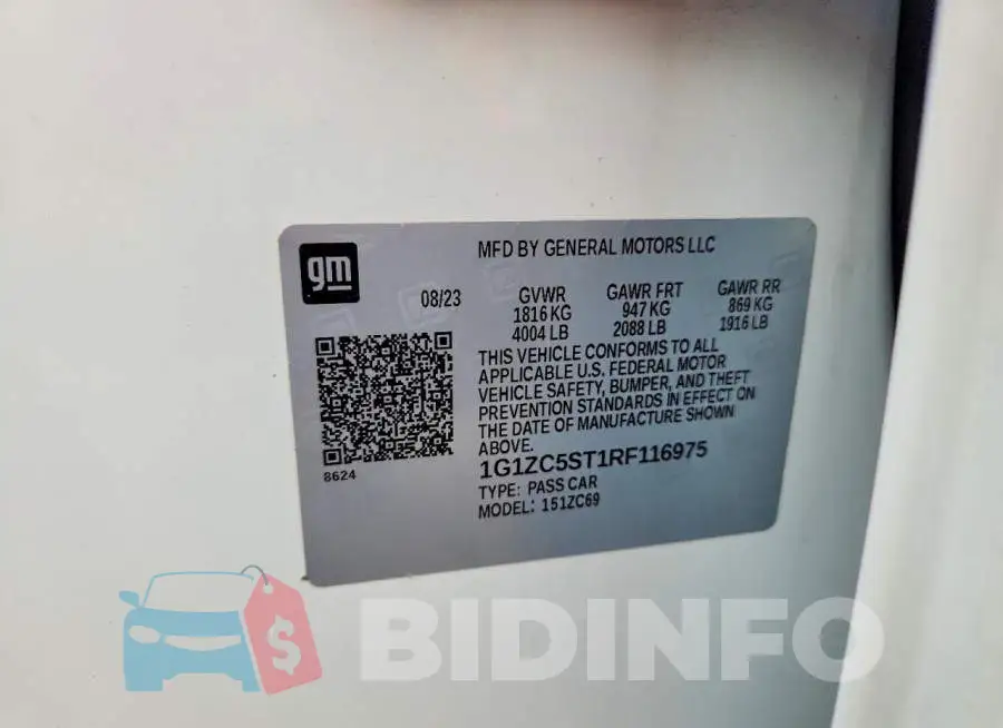 1G1ZC5ST1RF116975 Photo# 13
