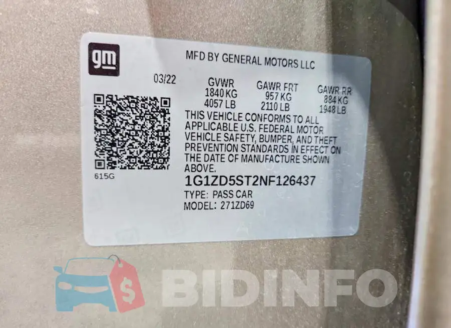 1G1ZD5ST2NF126437 Photo# 12