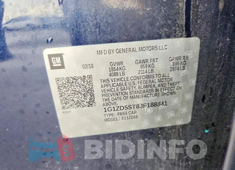 1G1ZD5ST8JF188841 Photo# 12