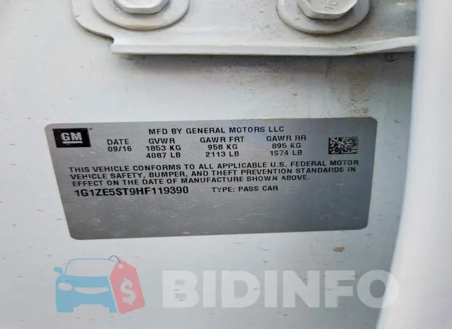 1G1ZE5ST9HF119390 Photo# 12