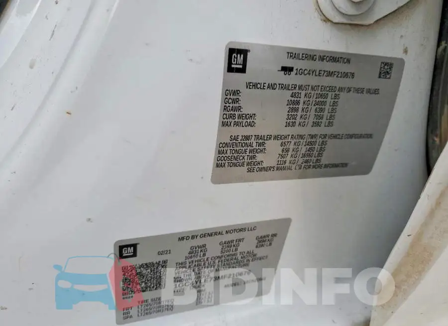1GC4YLE73MF210676 Photo# 12