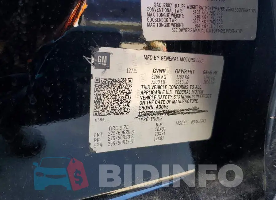1GCRYAEH8LZ177528 Photo# 12