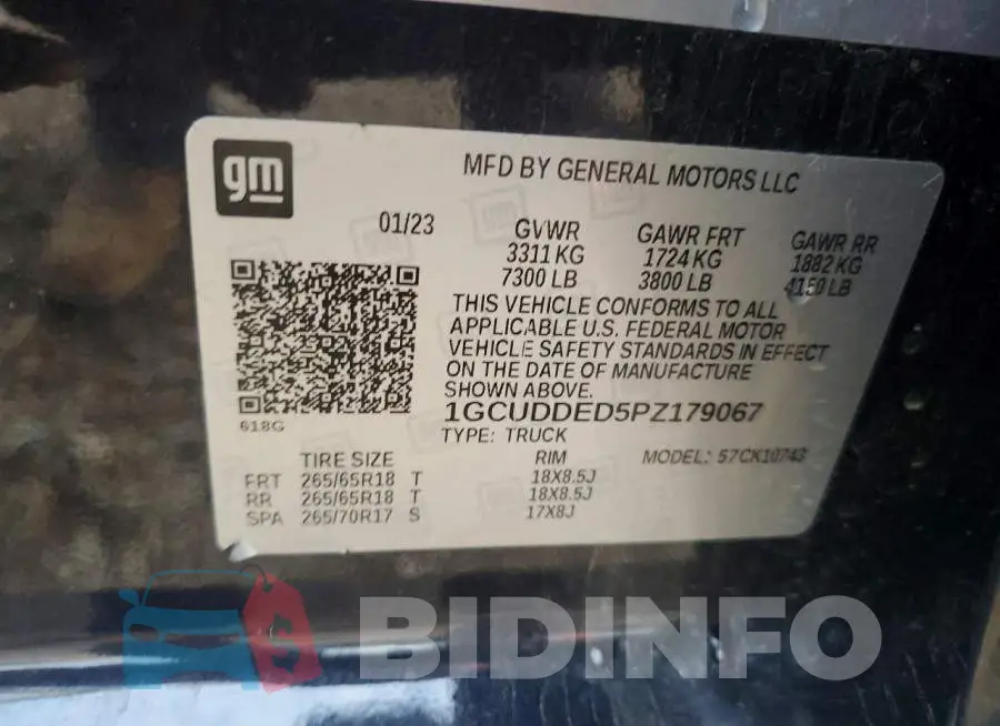 1GCUDDED5PZ179067 Photo# 12