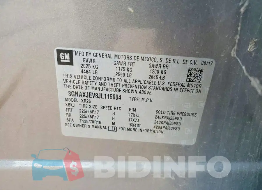 3GNAXJEV8JL116004 Photo# 13