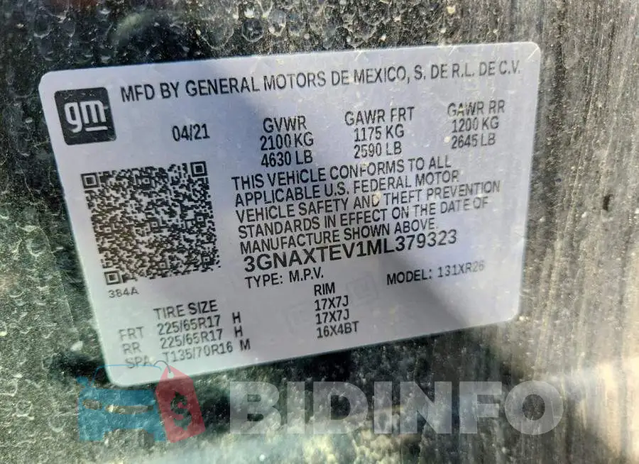 3GNAXTEV1ML379323 Photo# 13