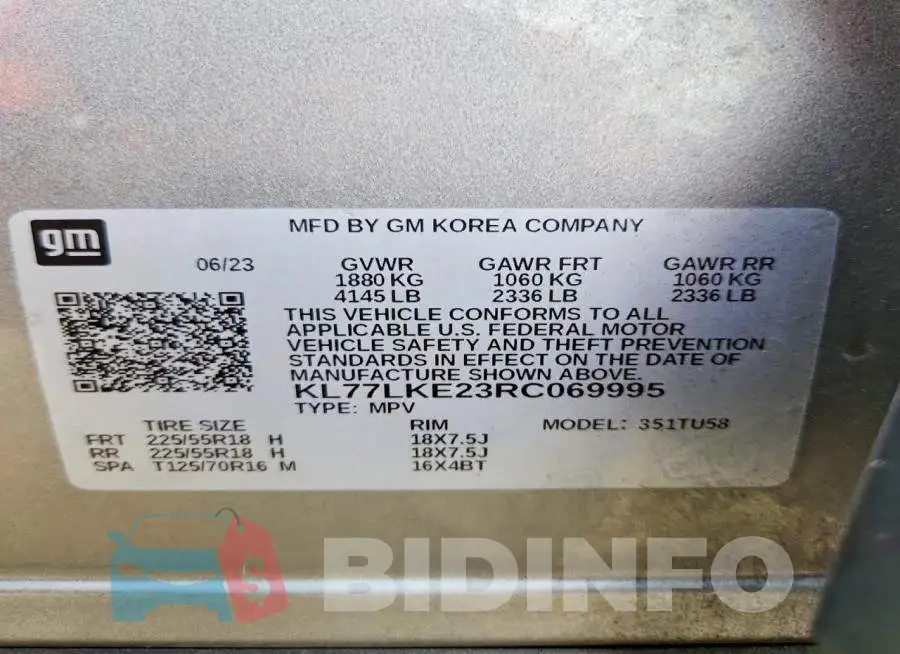 KL77LKE23RC069995 Photo# 13