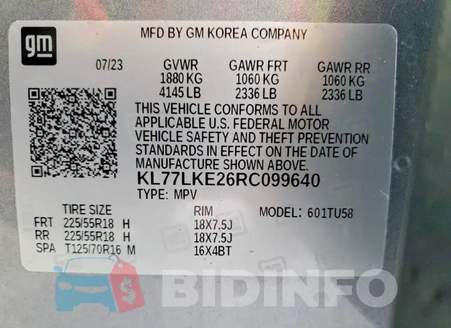 KL77LKE26RC099640 Photo# 14