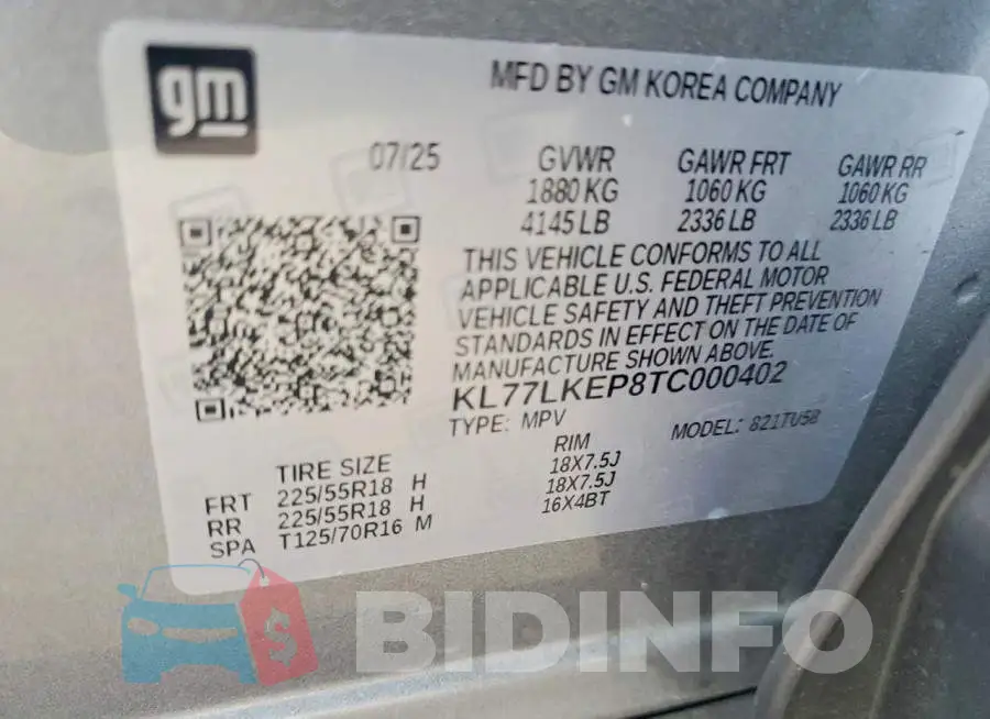 KL77LKEP8TC000402 Photo# 12