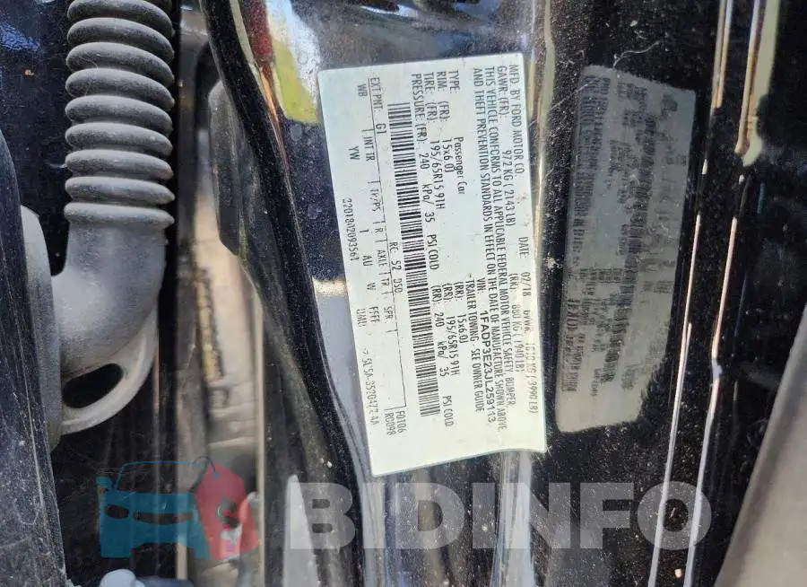 1FADP3E23JL259113 Photo# 12