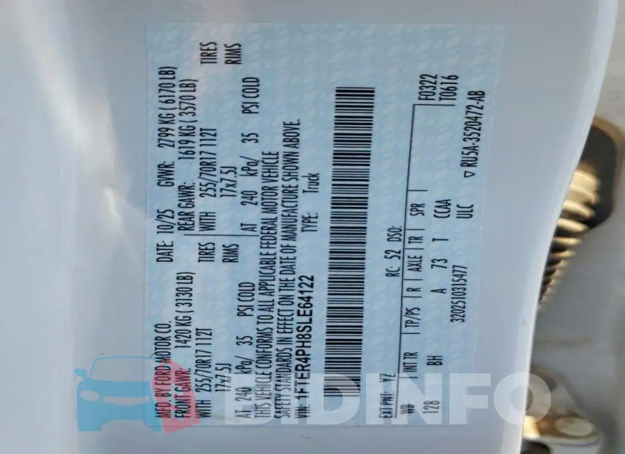 1FTER4PH8SLE64122 Photo# 13