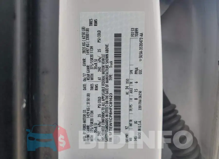 1FTEW1CP8HFC81623 Photo# 12
