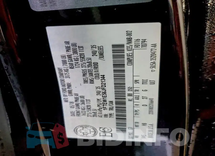 1FTEW1E56JFD21344 Photo# 12