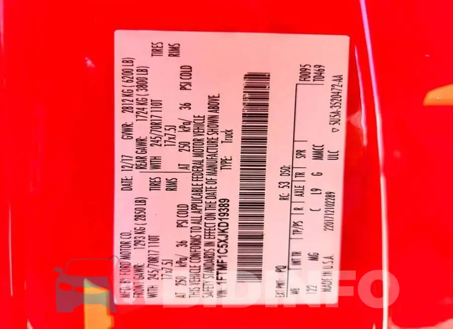 1FTMF1C5XJKD19389 Photo# 12
