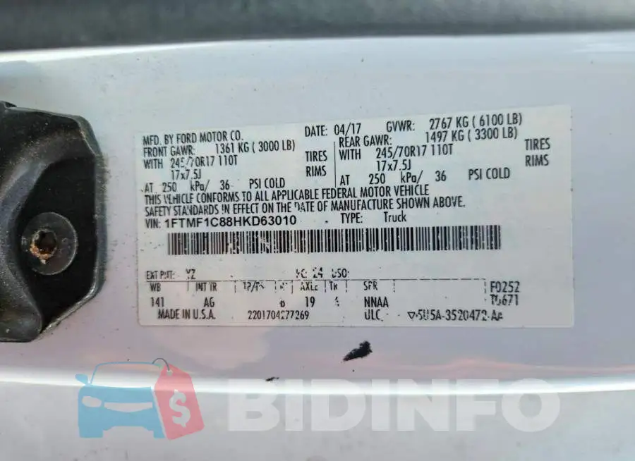 1FTMF1C88HKD63010 Photo# 12