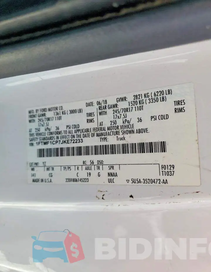 1FTMF1CP7JKE72233 Photo# 12