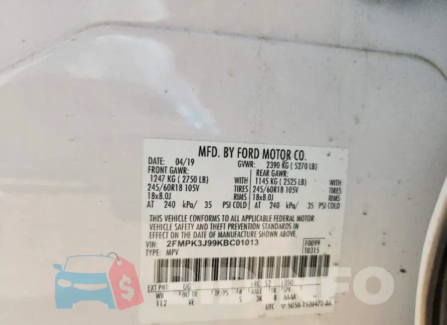 2FMPK3J99KBC01013 Photo# 14