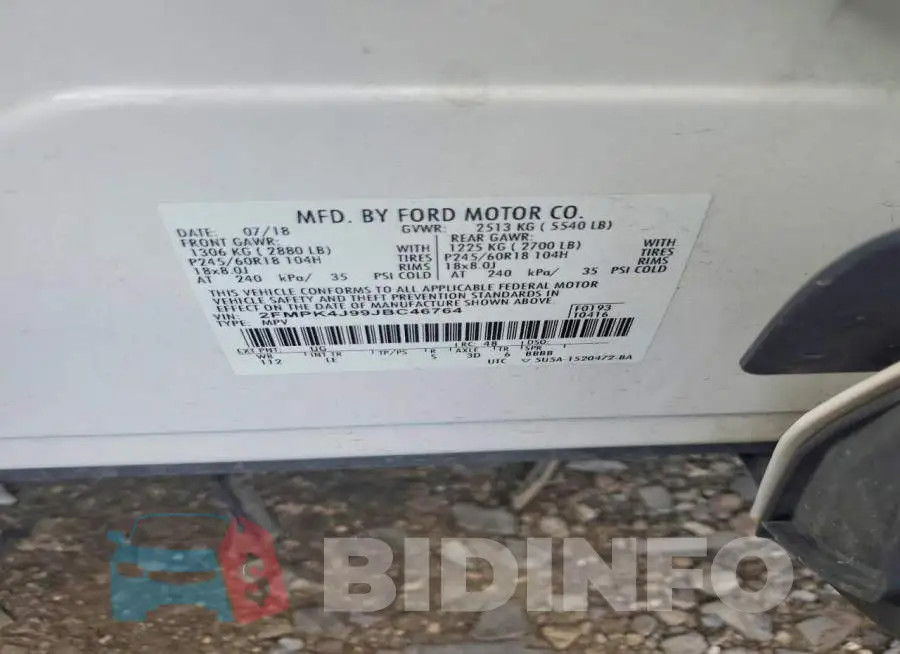2FMPK4J99JBC46764 Photo# 13