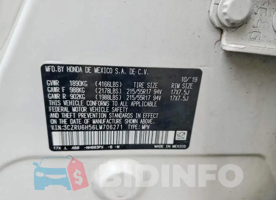 3CZRU6H56LM706271 Photo# 14