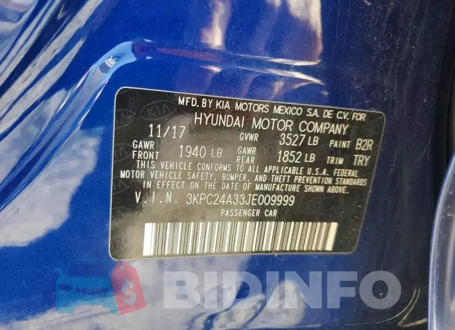 3KPC24A33JE009999 Photo# 12