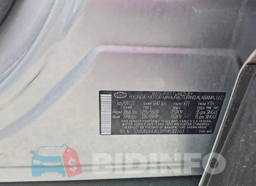 5NMS44AL9PH592263 Photo# 13