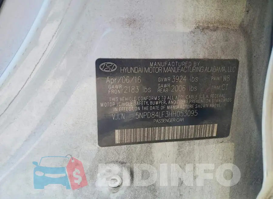 5NPD84LF3HH053095 Photo# 12