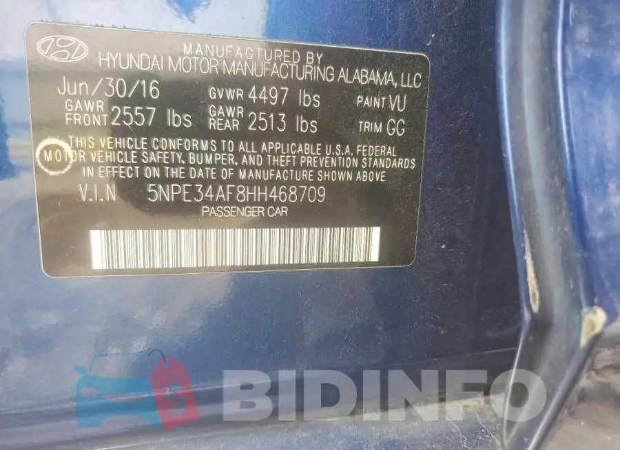5NPE34AF8HH468709 Photo# 12