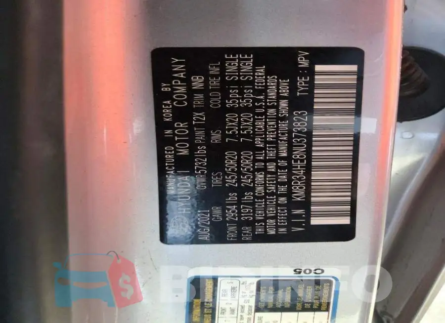 KM8R34HE8NU373823 Photo# 13