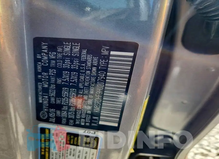 KM8SRDHF9HU207940 Photo# 13