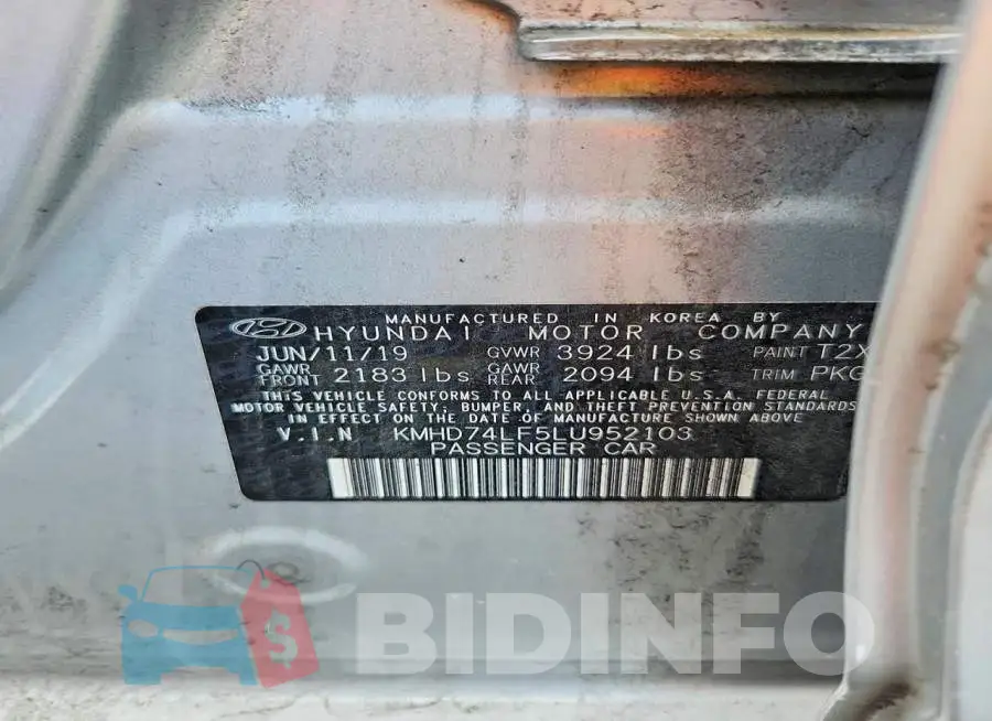 KMHD74LF5LU952103 Photo# 13