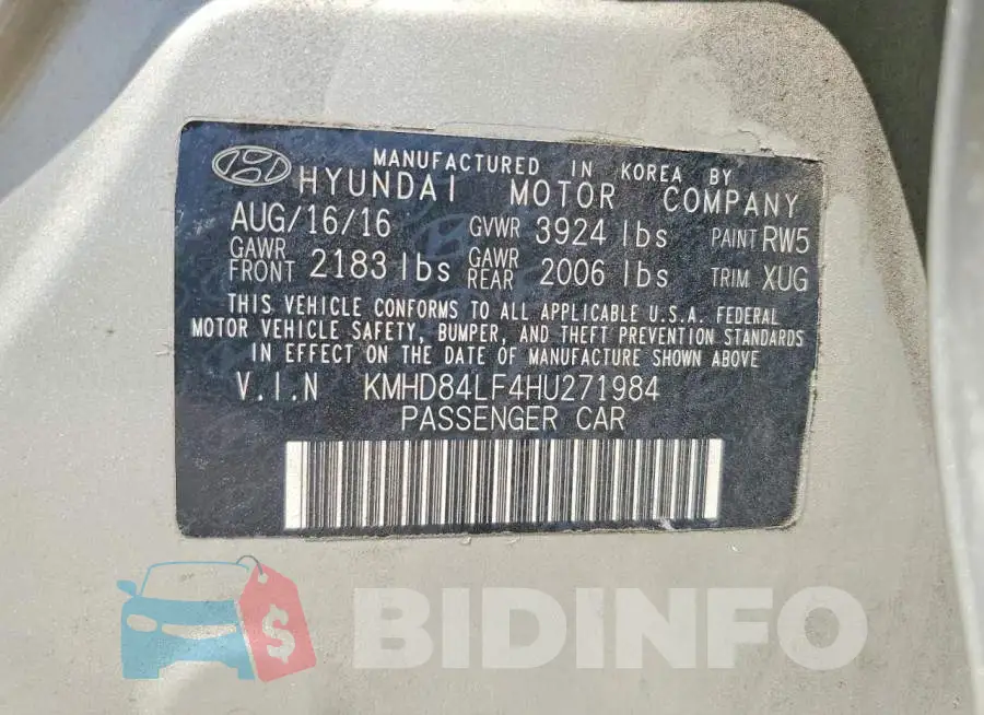 KMHD84LF4HU271984 Photo# 13