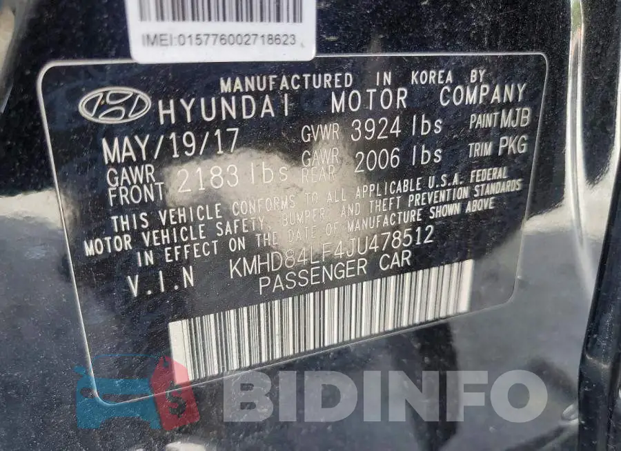 KMHD84LF4JU478512 Photo# 12