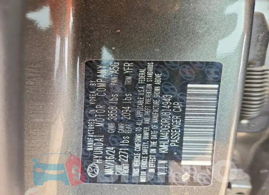 KMHLM4DG0RU814943 Photo# 12