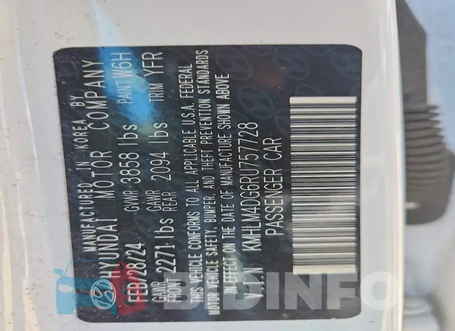 KMHLM4DG6RU757728 Photo# 12