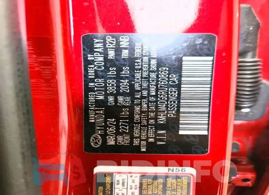 KMHLM4DG6RU760869 Photo# 12
