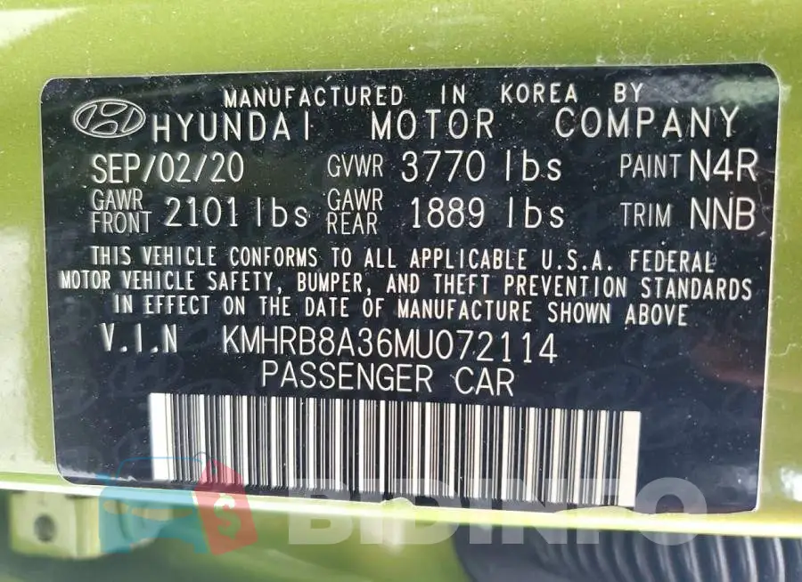 KMHRB8A36MU072114 Photo# 14
