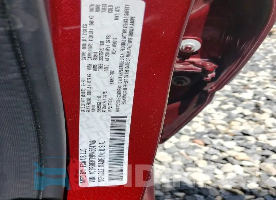 1C6RREHT9PN664746 Photo# 13