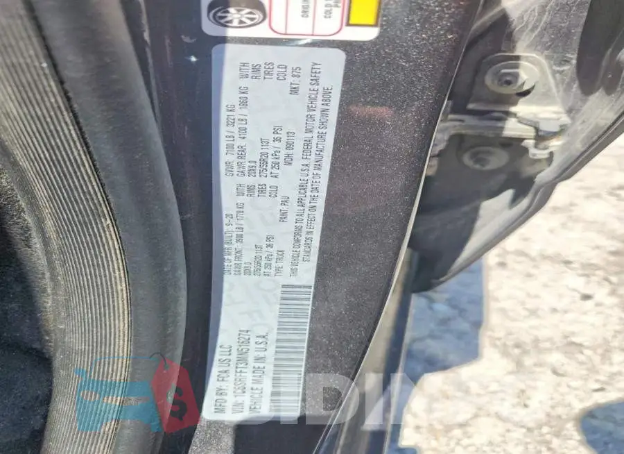 1C6SRFFT3MN516274 Photo# 13