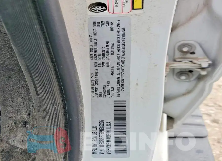1C6SRFFT5PN689296 Photo# 12