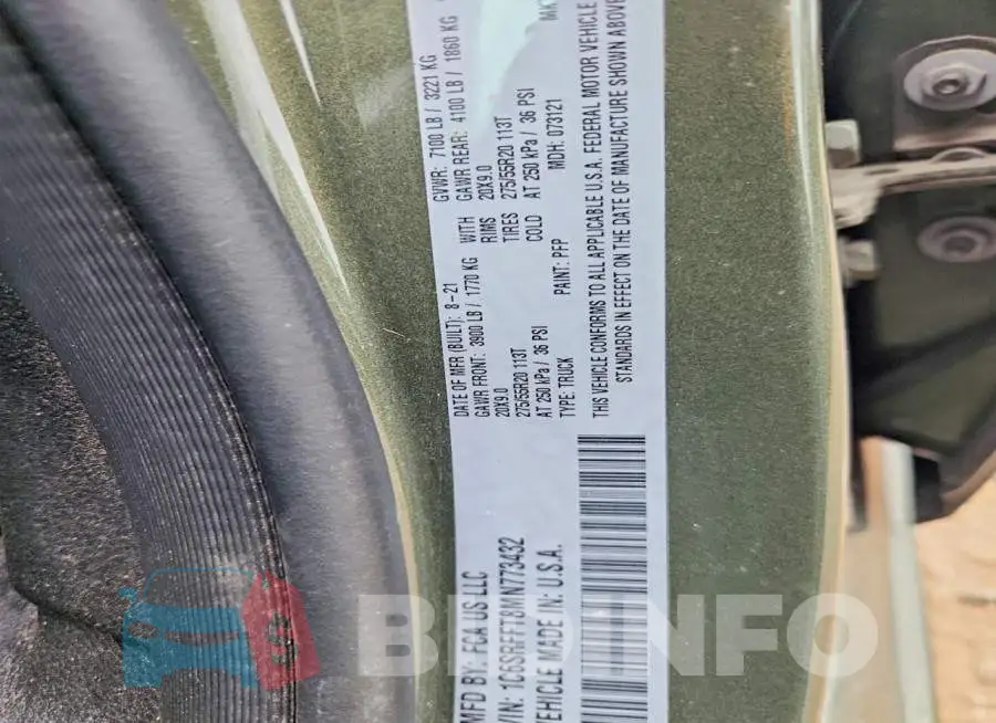 1C6SRFFT8MN773432 Photo# 12