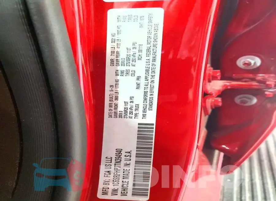 1C6SRFHP7TN394940 Photo# 13