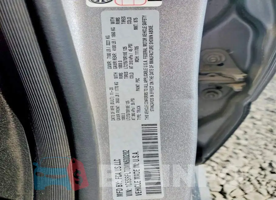 1C6SRFLT0MN600282 Photo# 12