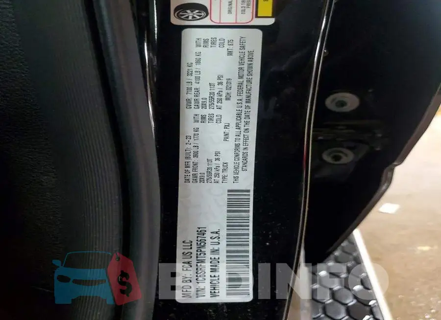 1C6SRFMT5PN567461 Photo# 12