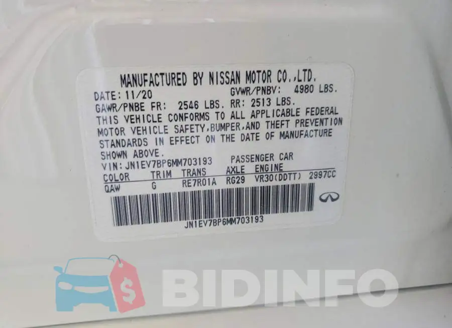 JN1EV7BP6MM703193 Photo# 12