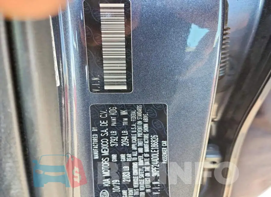 3KPF24AD0LE186826 Photo# 13