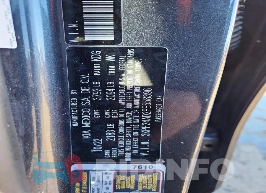 3KPF24AD2PE558396 Photo# 13